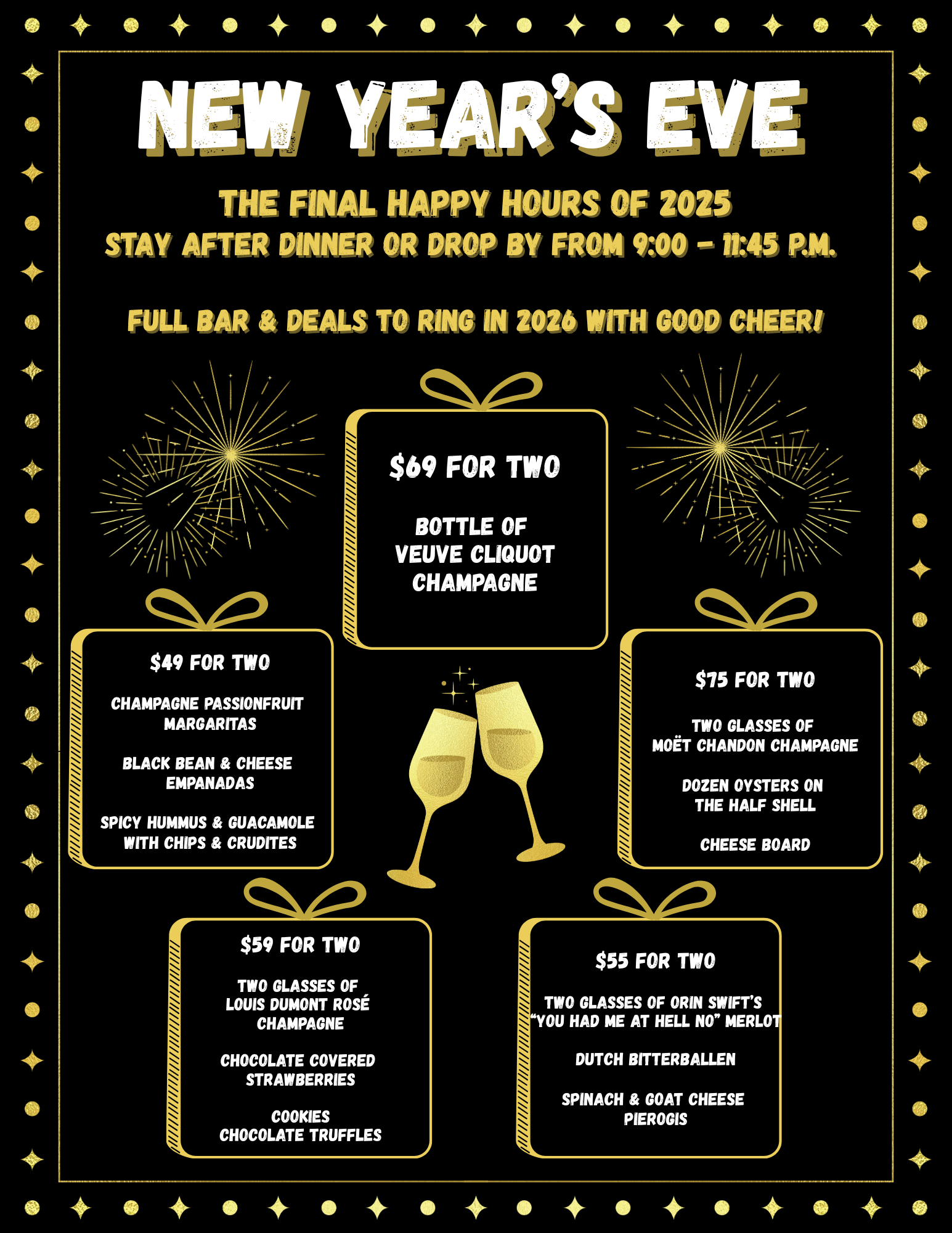 NYE Deals