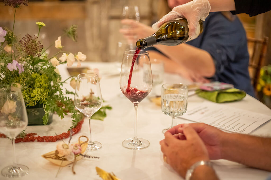 pouring wine