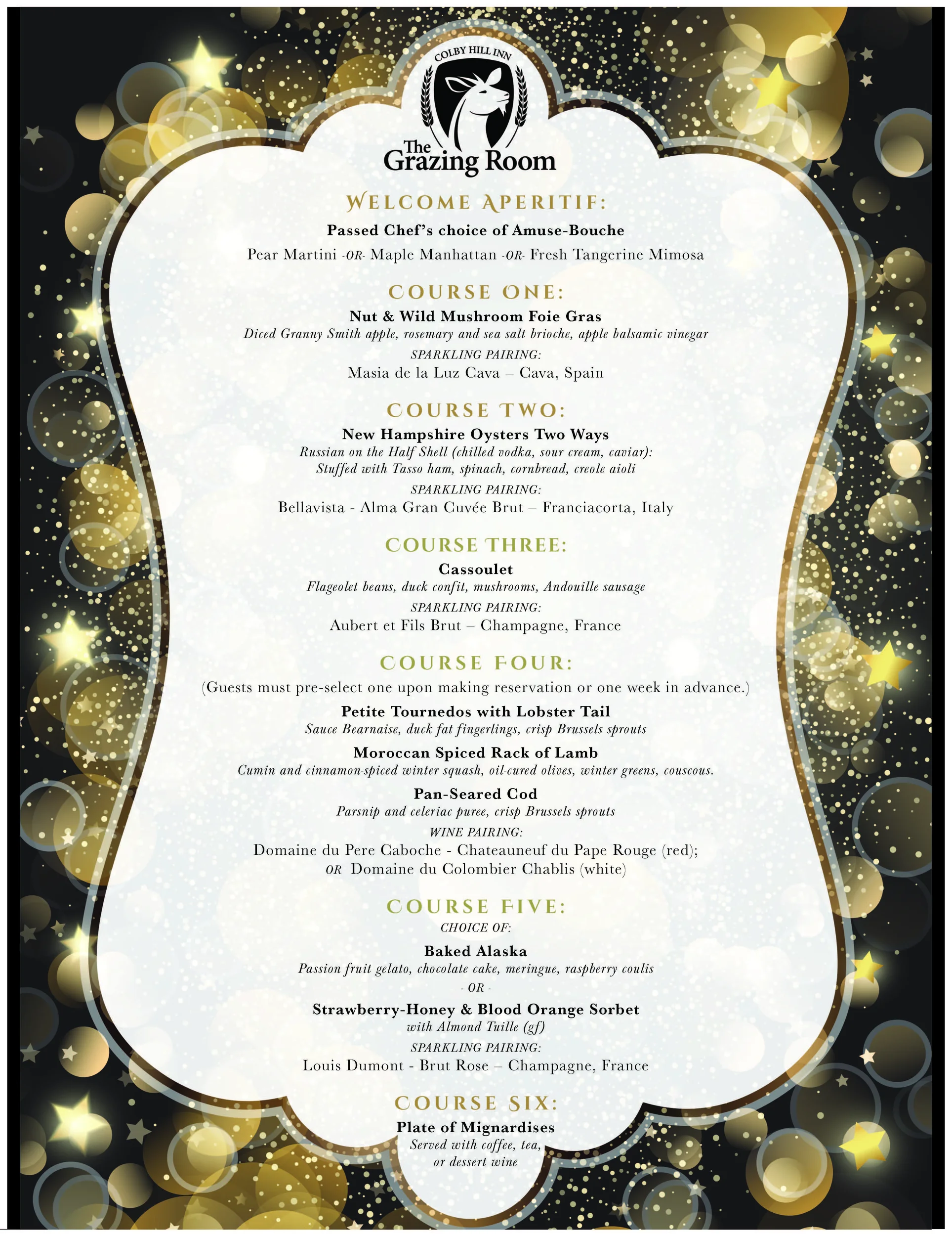 Sparkling Wine Dinner